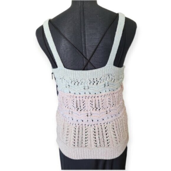 DEX Ombre Crochet Sweater Cami Top NWT Sz Small - Picture 5 of 11